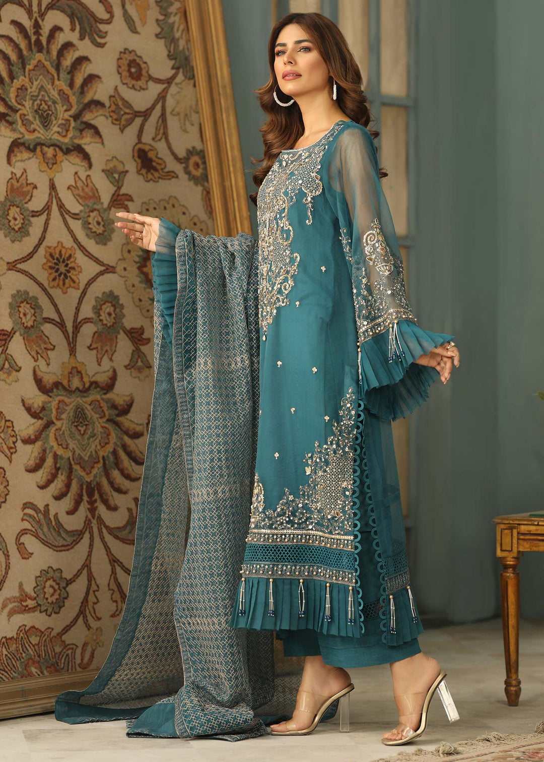 Laleen KHALISH 3 Piece Suit Teal