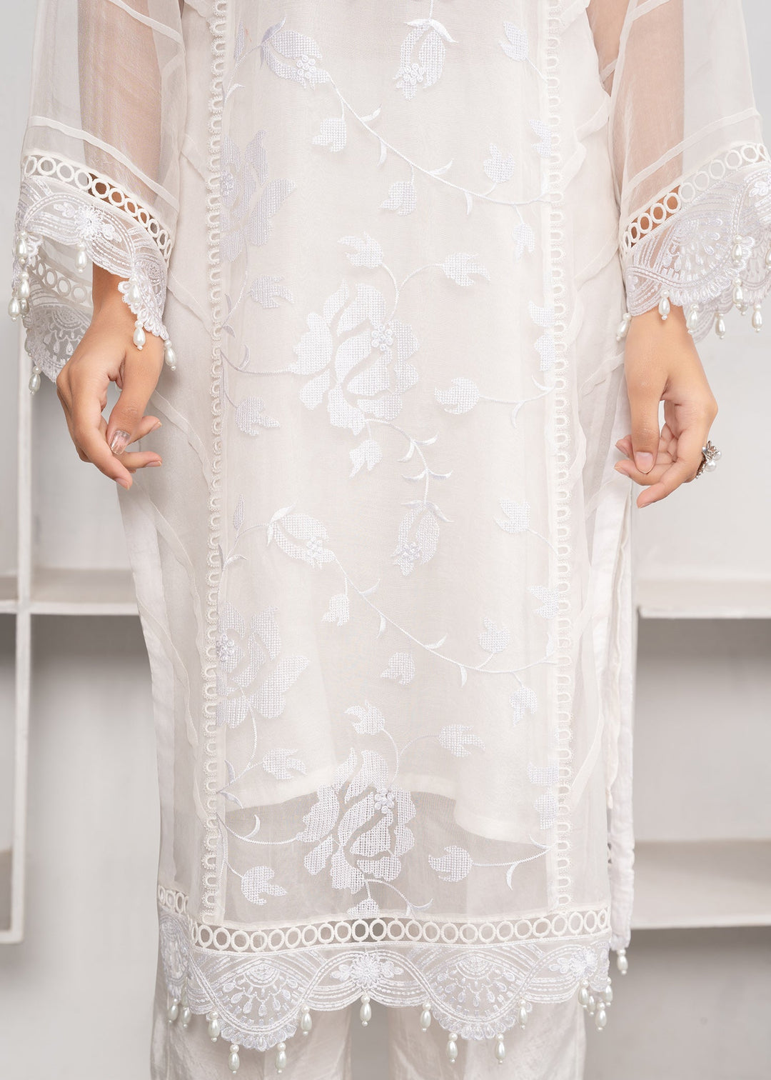 Laleen Ghazali 3 Piece Suit White