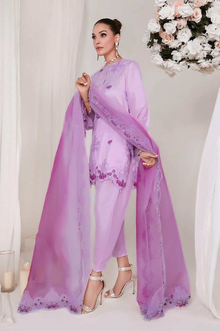 Reema Ahsan - SIA - Pure raw silk - Tea pink - 3 Piece