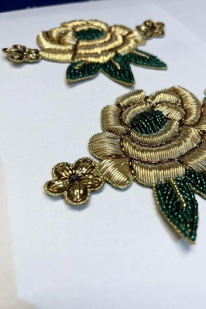 Chapter 13 - Golden Gulab Motif - Golden - Studio by TCS