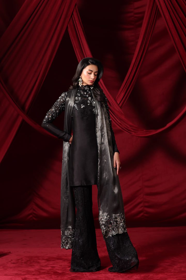 Musferah Saad - Midnight Seduction Suit For Women - 3 piece