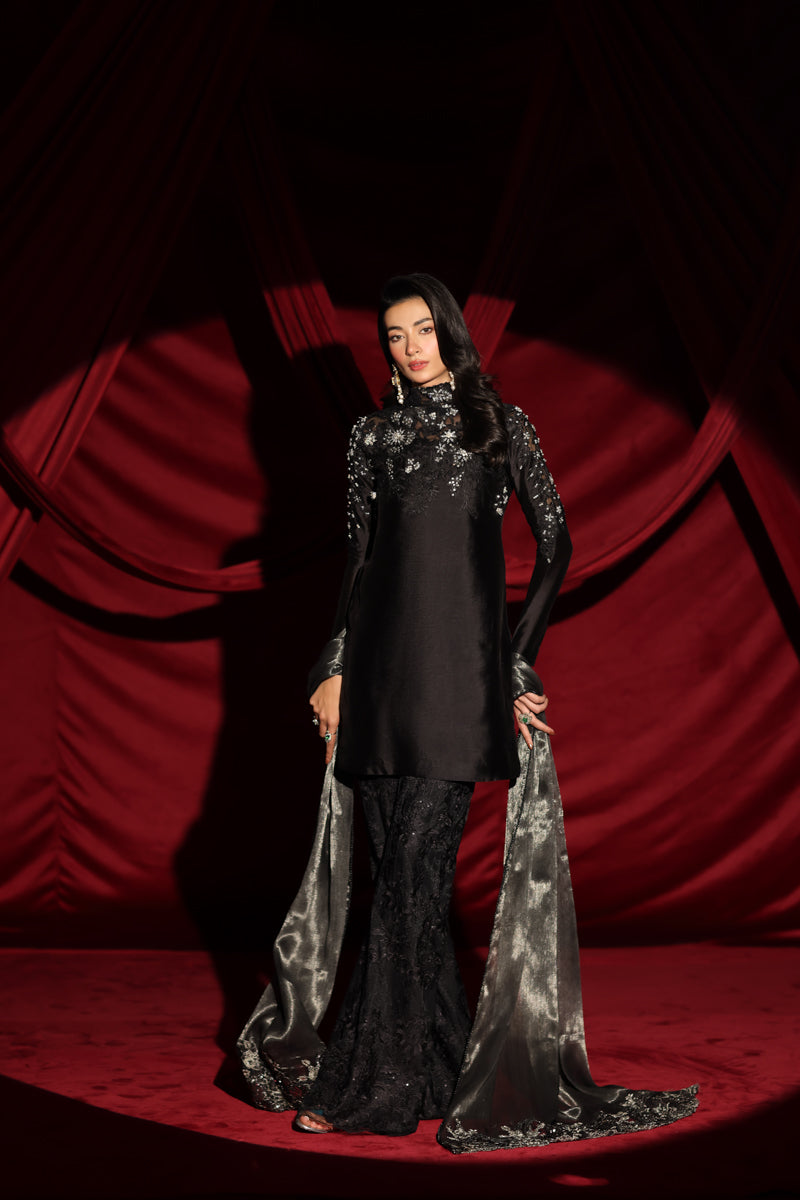 Musferah Saad - Midnight Seduction Suit For Women - 3 piece