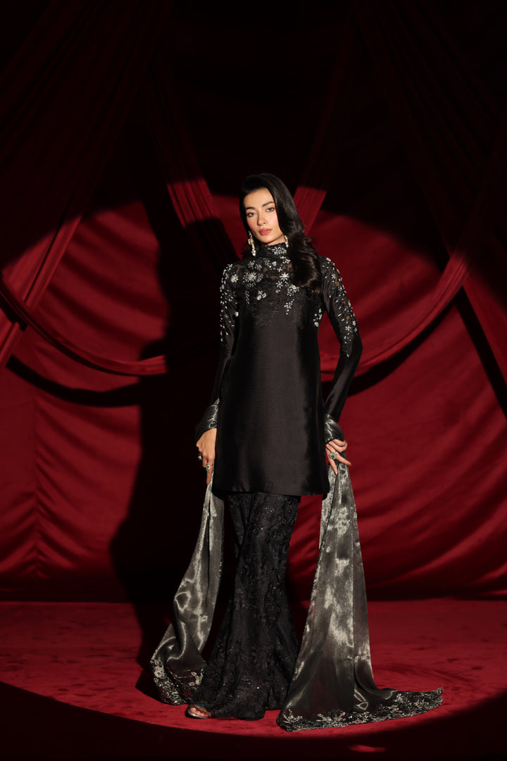 Musferah Saad - Midnight Seduction Suit For Women - 3 piece