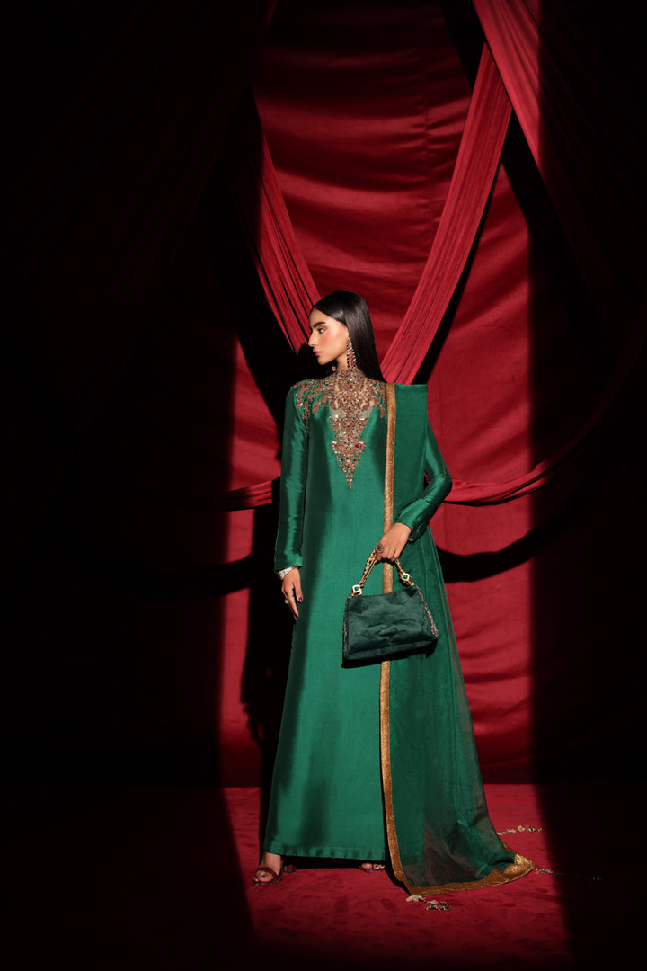 Musferah Saad - The Emerald Queen Suit For Women - 3 piece