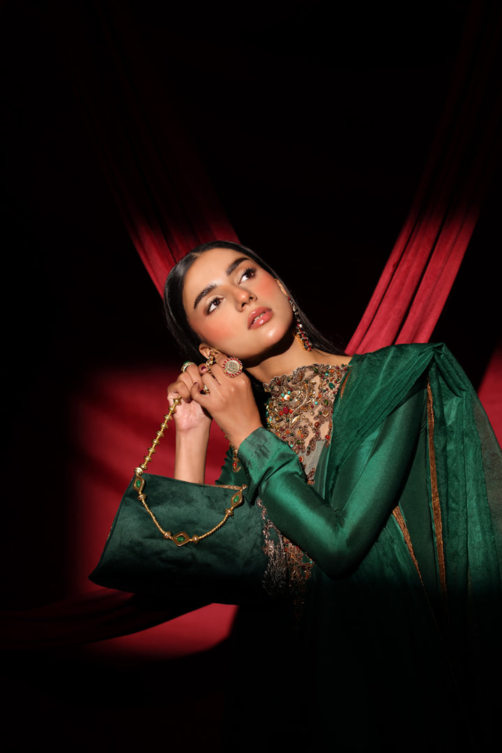 Musferah Saad - The Emerald Queen Suit For Women - 3 piece
