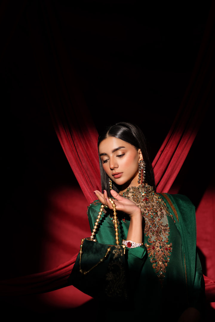 Musferah Saad - The Emerald Queen Suit For Women - 3 piece