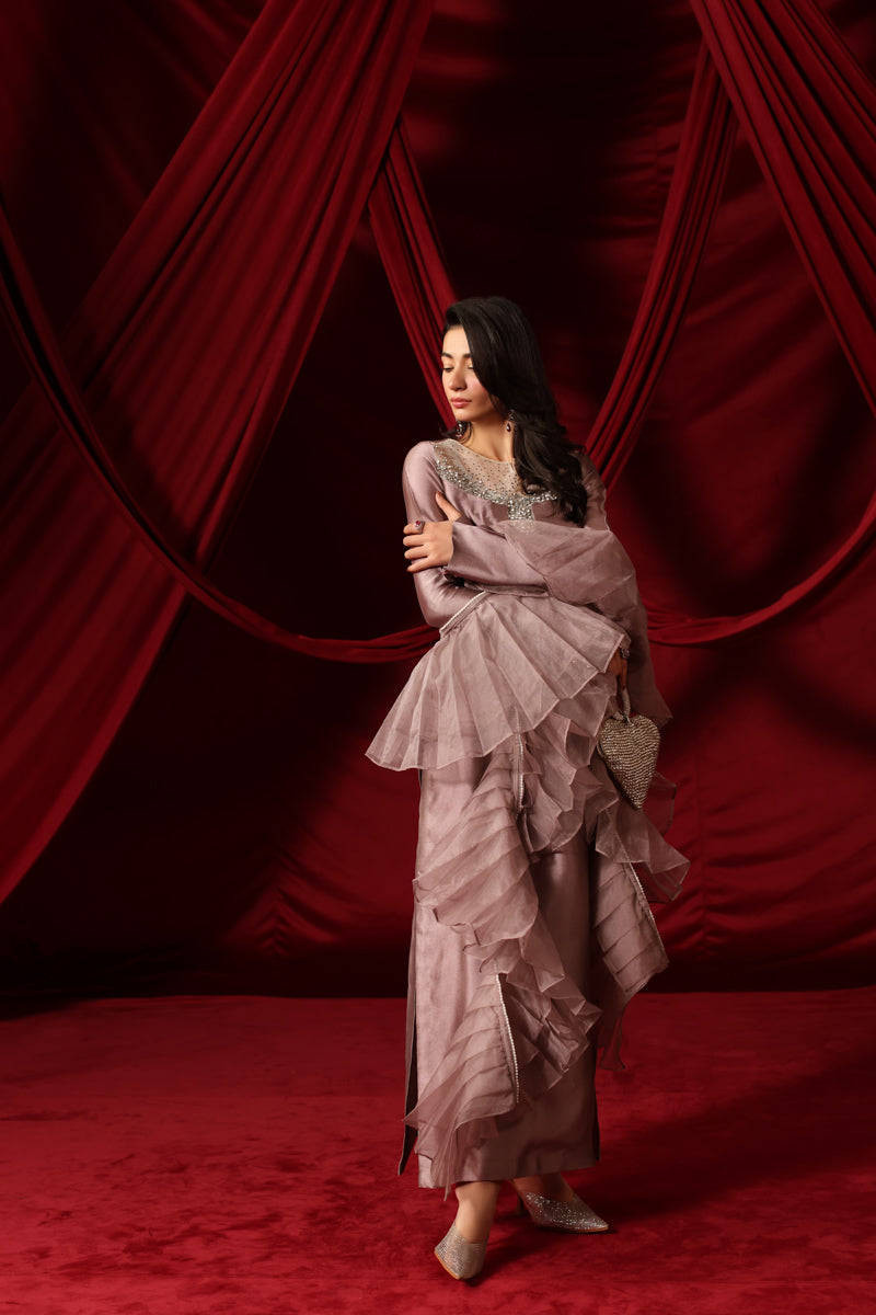 Musferah Saad - Ashé Rosé Suit For Women - 3 piece