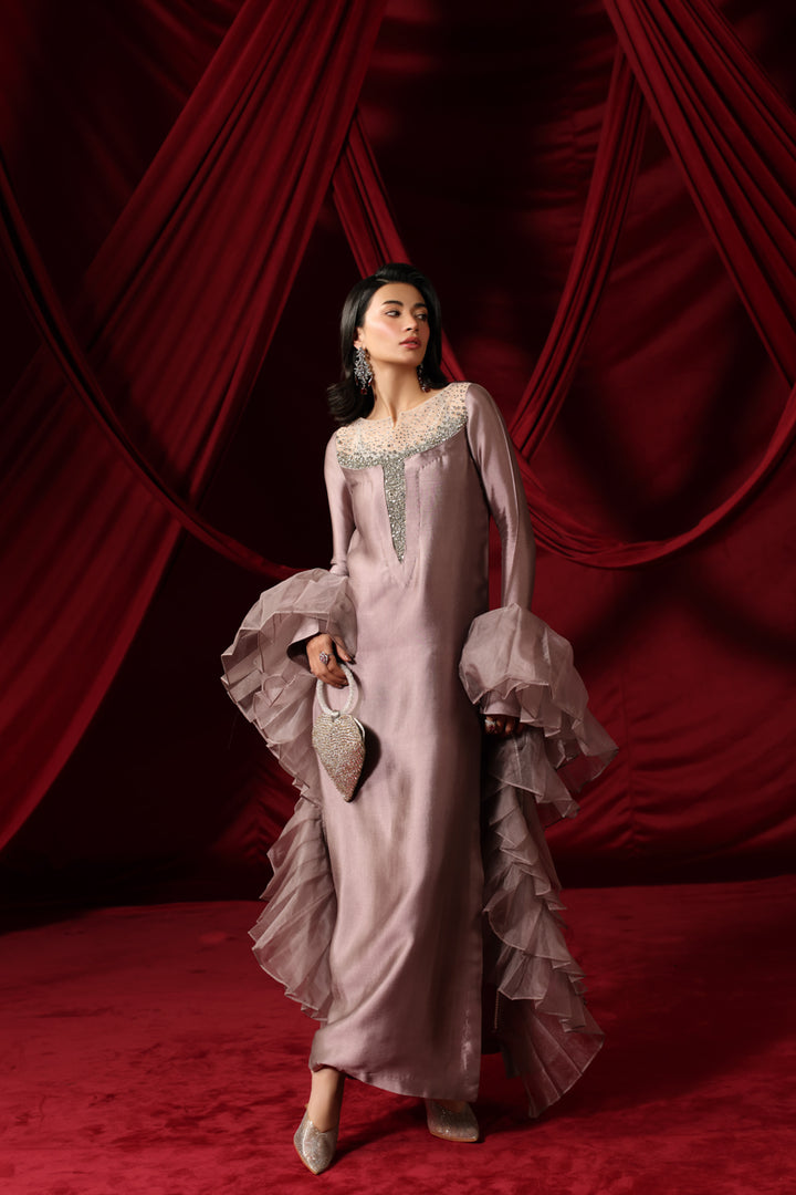 Musferah Saad - Ashé Rosé Suit For Women - 3 piece