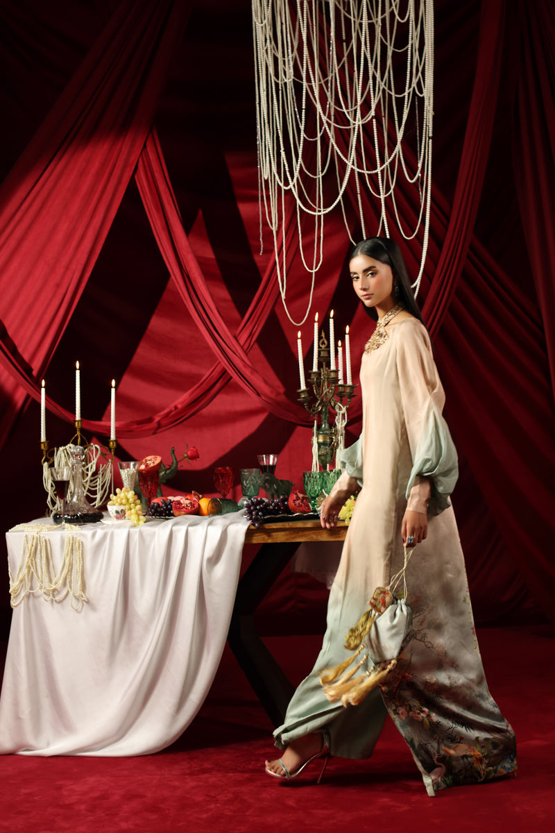 Musferah Saad - Ombre Grace Kaftaan For Women - 2 piece