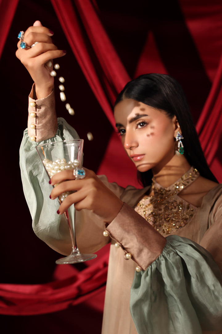 Musferah Saad - Ombre Grace Kaftaan For Women - 2 piece