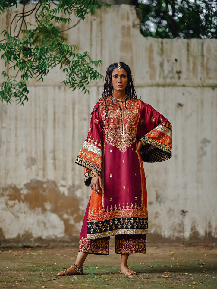 Sanam Chaudhri AASI Red 2 Piece