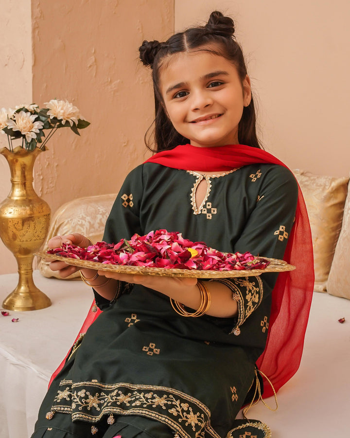 Kidoz Kloset - Emarald Aura Gharara For Girl