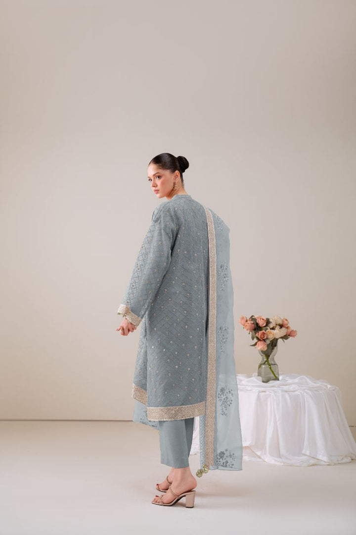 Cross Stitch - GOSSAMER GREEN - Chiffon - 4 Piece - Unstitched