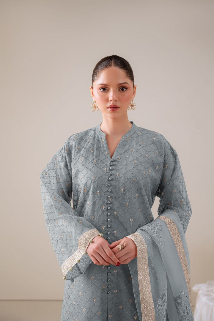 Cross Stitch - GOSSAMER GREEN - Chiffon - 4 Piece - Unstitched