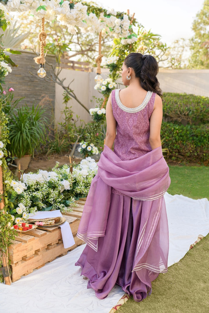 Alishba Kashif - AMETHYST ROMANCE - purple - silk - 3 Piece