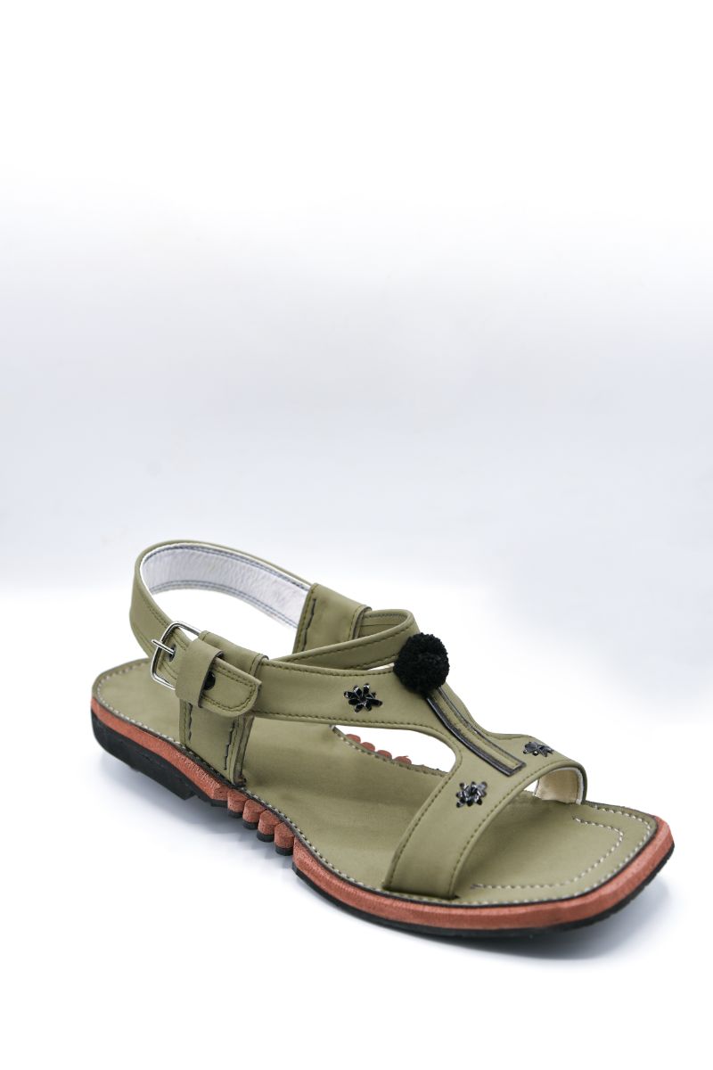 AlifYay Men Karachi Green  Peshawri Chappal  AY FW16