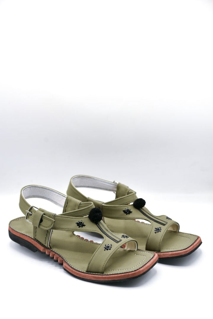 AlifYay Men Karachi Green  Peshawri Chappal  AY FW16