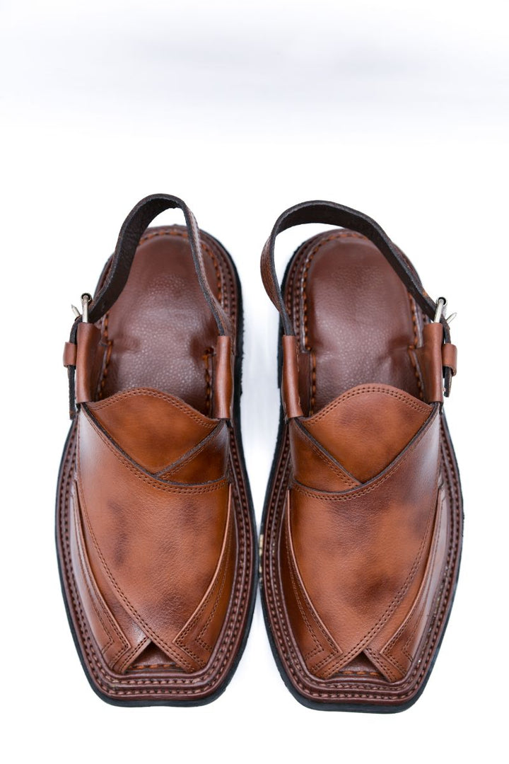 AlifYay Men Peshawar Zalmi Brown(texture) Peshawri Chappal  AY FW 20