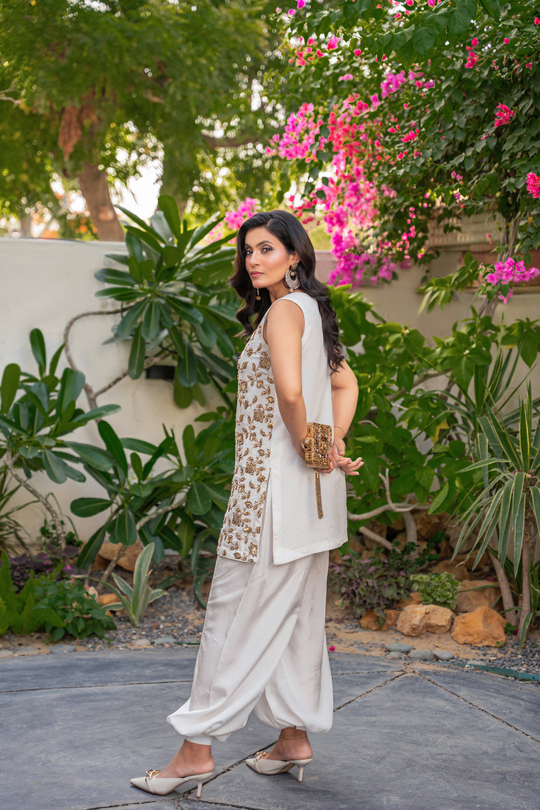 Alishba Kashif - Mehr Silk Suit For Women - White - 3 Piece