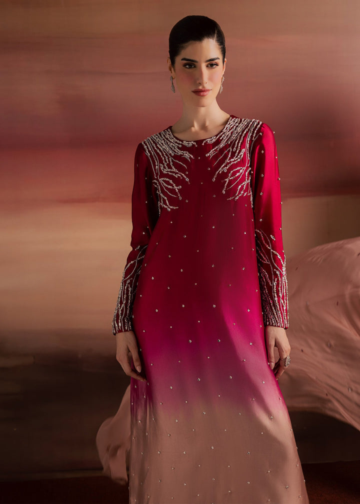 Allure By Ih - Balance Tussel Silk Suit For Women - Ombre - 3 Piece
