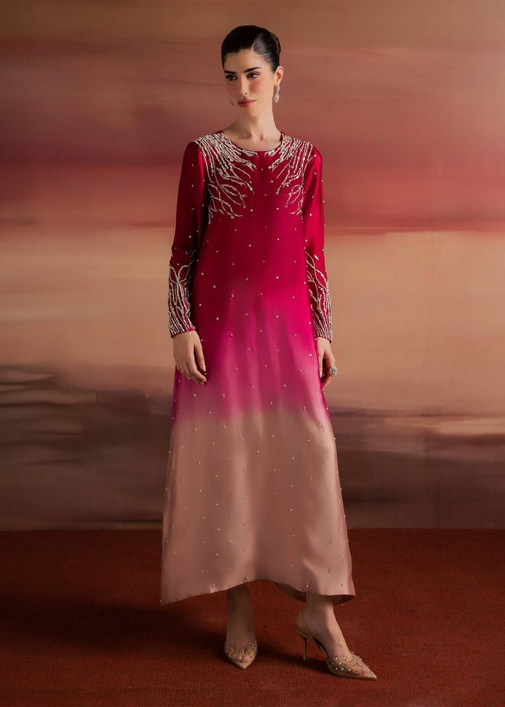 Allure By Ih - Balance Tussel Silk Suit For Women - Ombre - 3 Piece