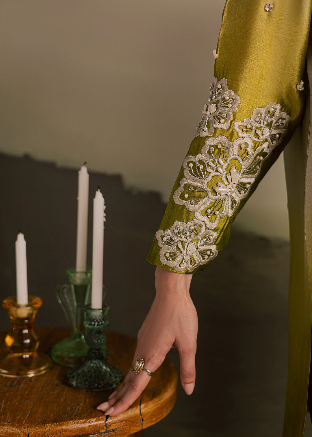 Allure By Ih - Loop Tussel Silk Suit For Women - Ombre - 3 Piece