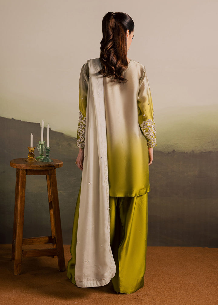 Allure By Ih - Loop Tussel Silk Suit For Women - Ombre - 3 Piece