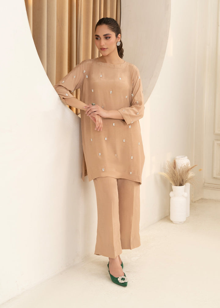 Allure by IH - AMSHA Thai Silk Suit For Women - Nude - 2 Piece