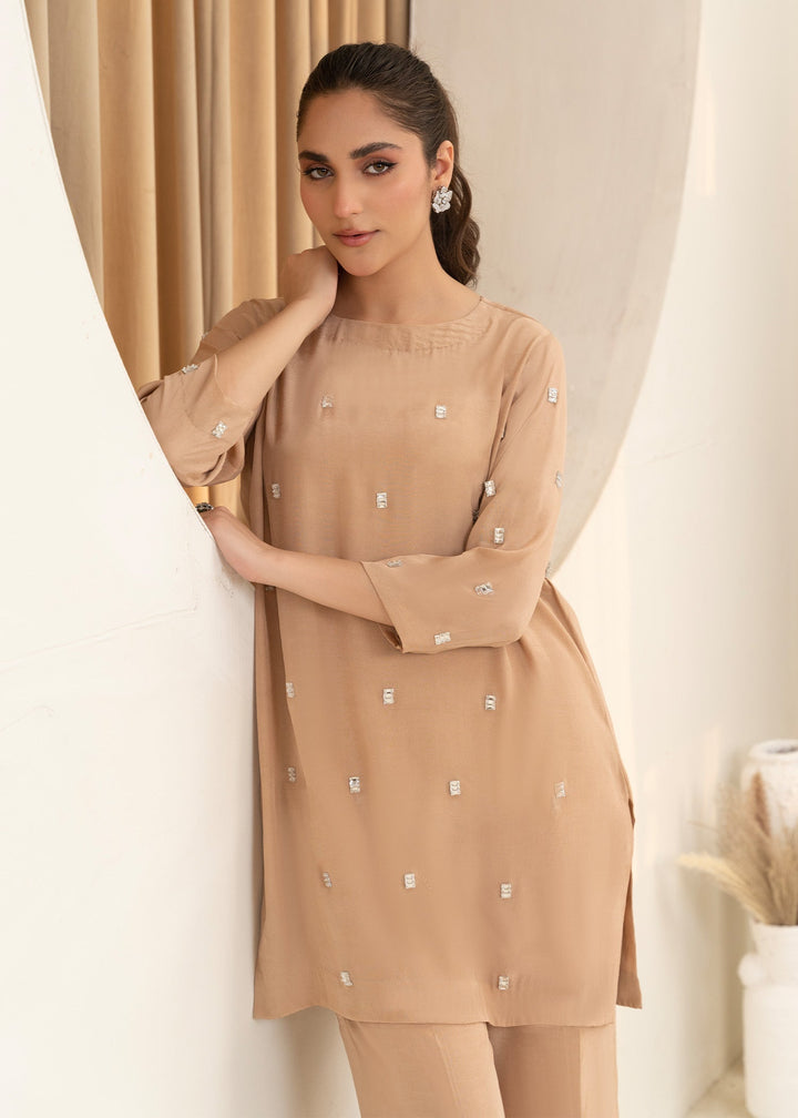 Allure by IH - AMSHA Thai Silk Suit For Women - Nude - 2 Piece