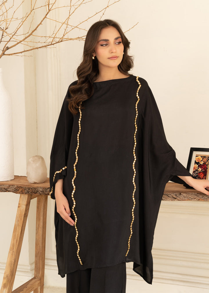 Allure by IH - NEHMA Thai Silk Suit For Women - Black - 2 Piece