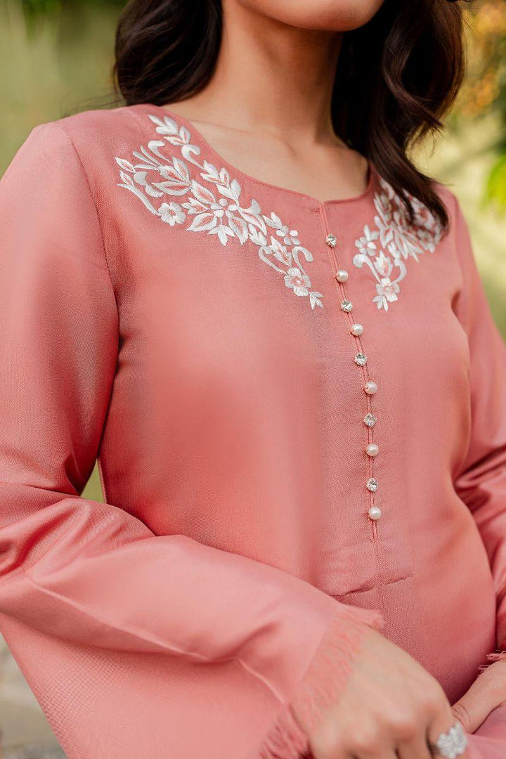 Allure by Ih - LILLY Silk Suit For Women - Rose Pink - 3 Piece