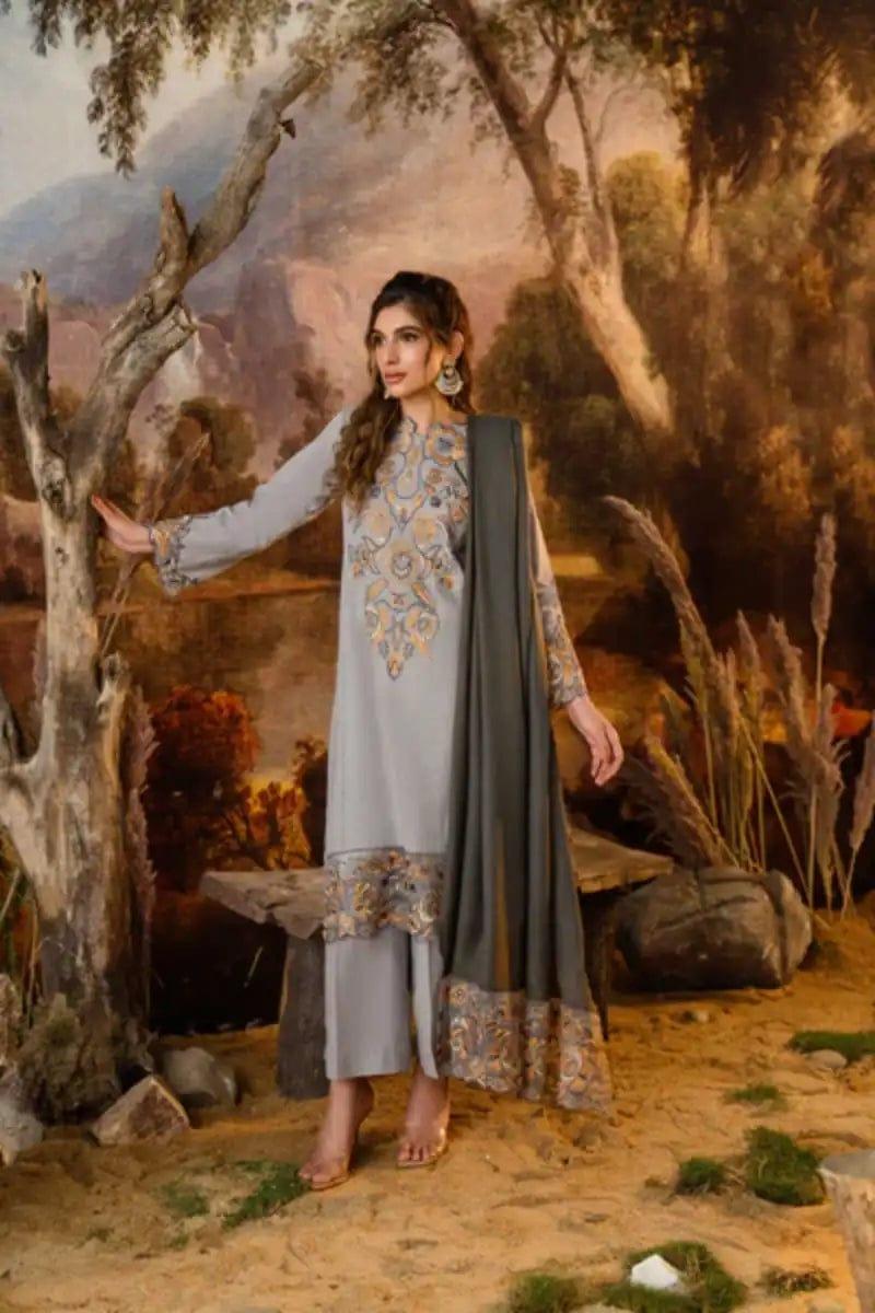 Natasha Kamal - Alora - grey - Rod Khaddar - 3 Piece - Studio by TCS