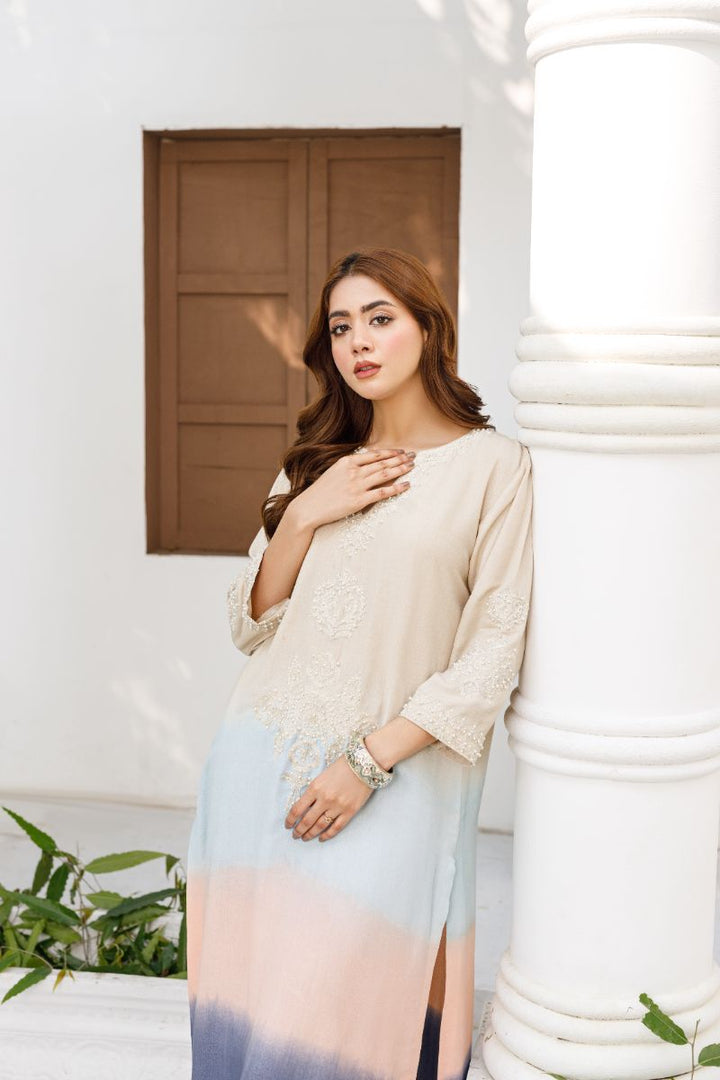 Anayra Amal - Fiza Soft Karandi Embroidered Suit For Women - Multi - 3 Piece