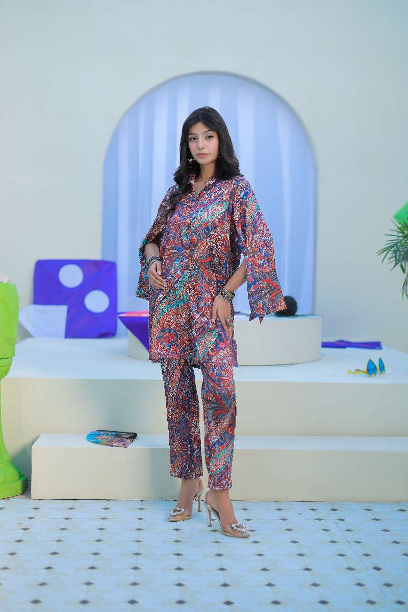 Anayra Amal - Parsley Grip Fluid Form Printed Suit For Women - 2 Piece