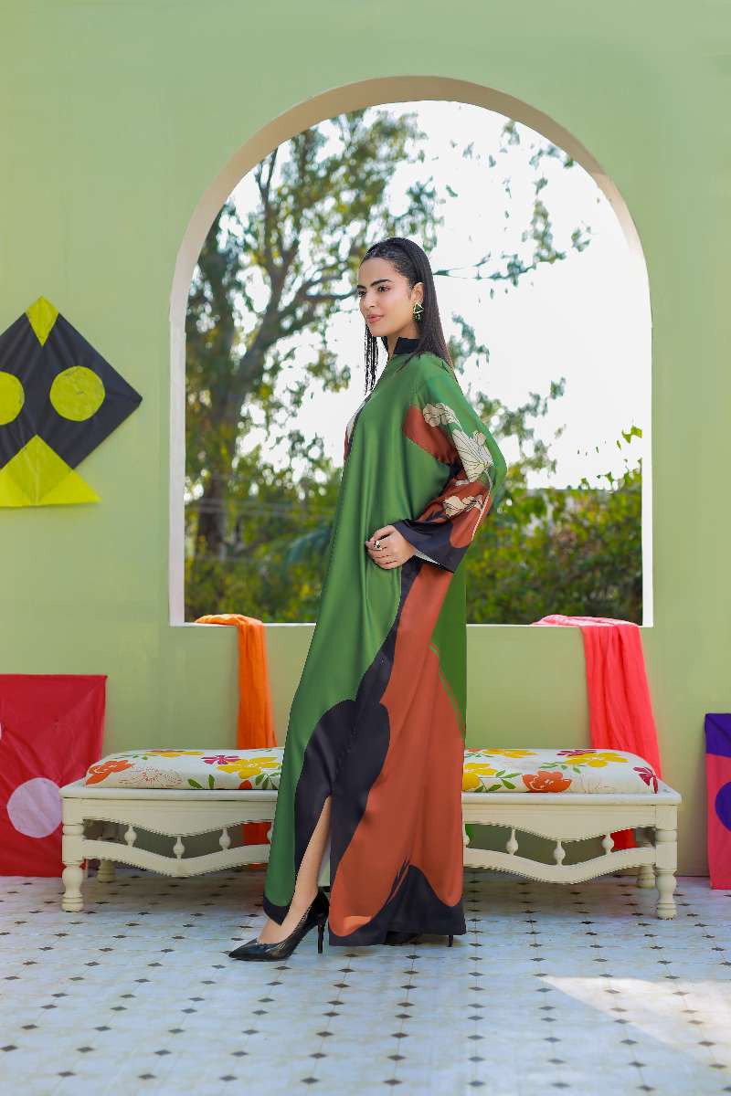 Anayra Amal - Parsley Grip Haze Studio Printed Suit For Women - 1 Piece
