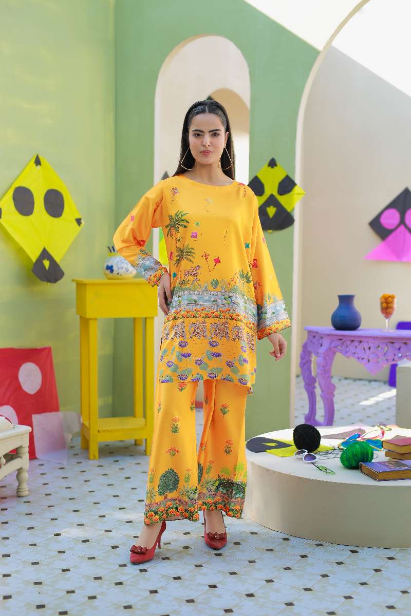 Anayra Amal - Parsley Grip Kite Bloom Printed Suit For Women - 2 Piece