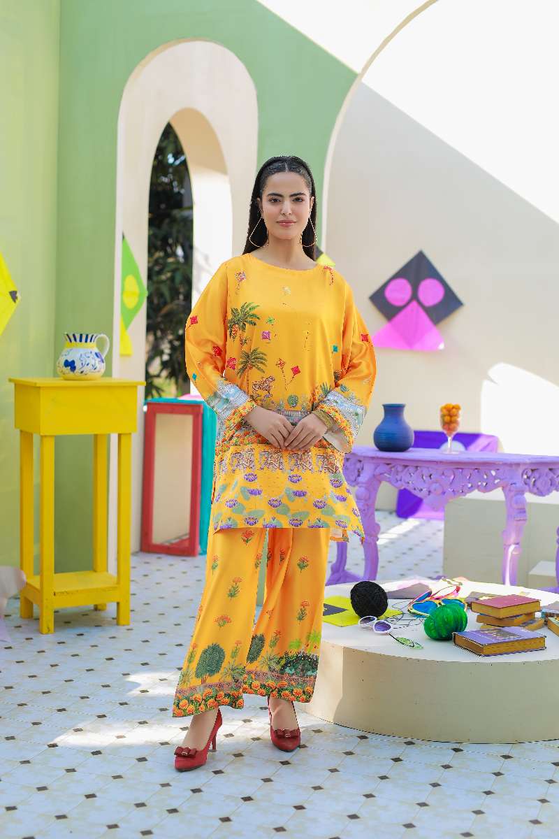 Anayra Amal - Parsley Grip Kite Bloom Printed Suit For Women - 2 Piece
