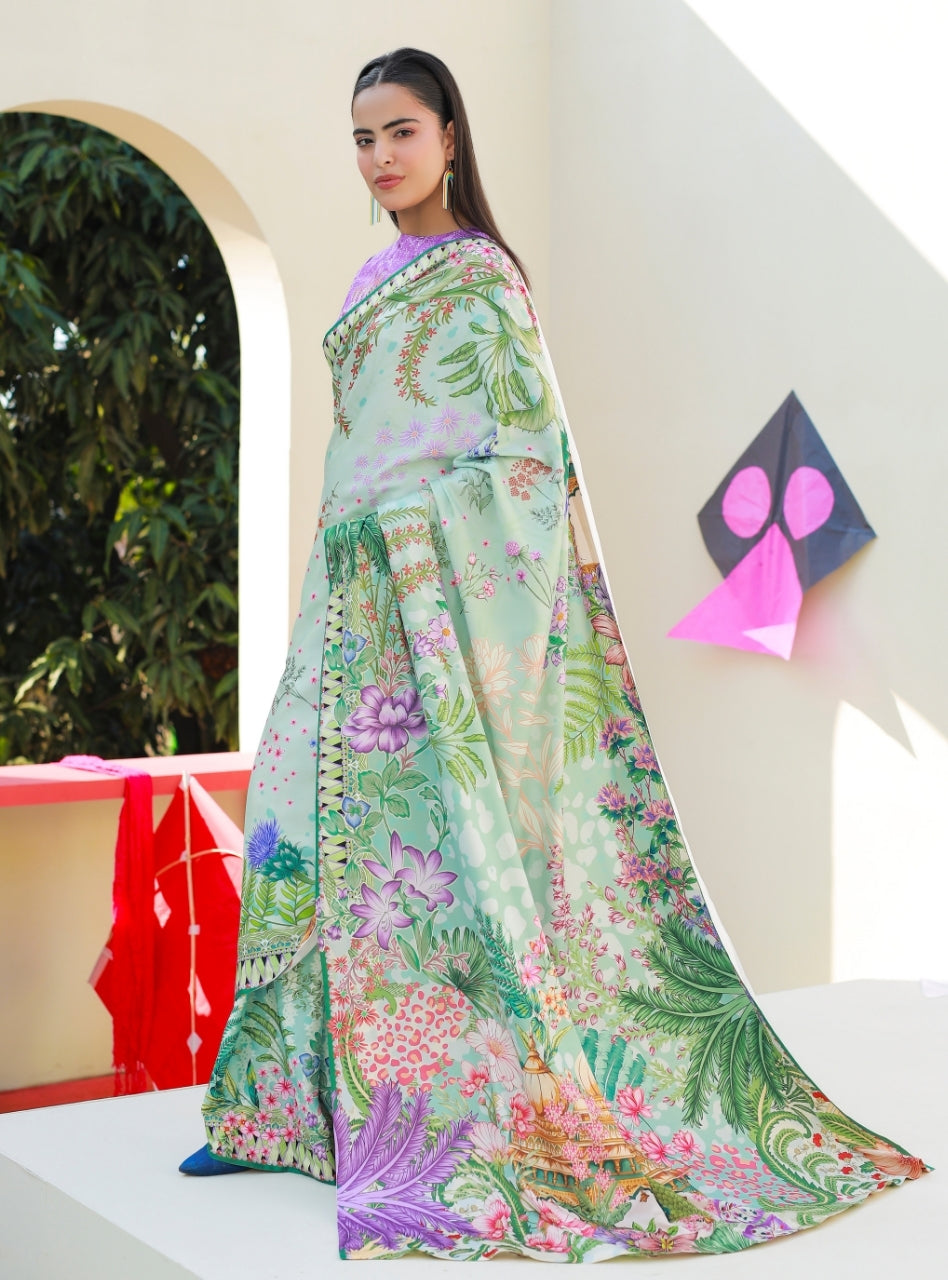 Anayra Amal - Parsley Grip The Print Room Printed Suit For Women - 2 Piece