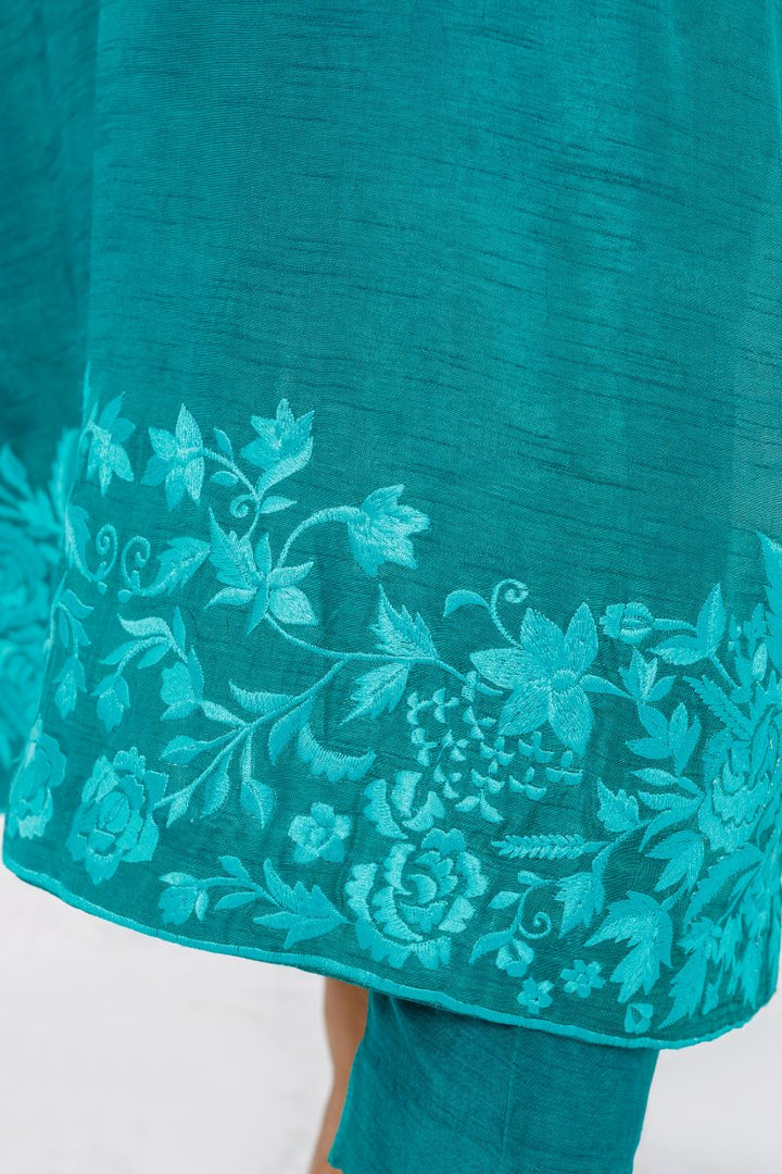 Anayra Amal - Tabeer - Sea Green - Korean Silk - 3 Piece