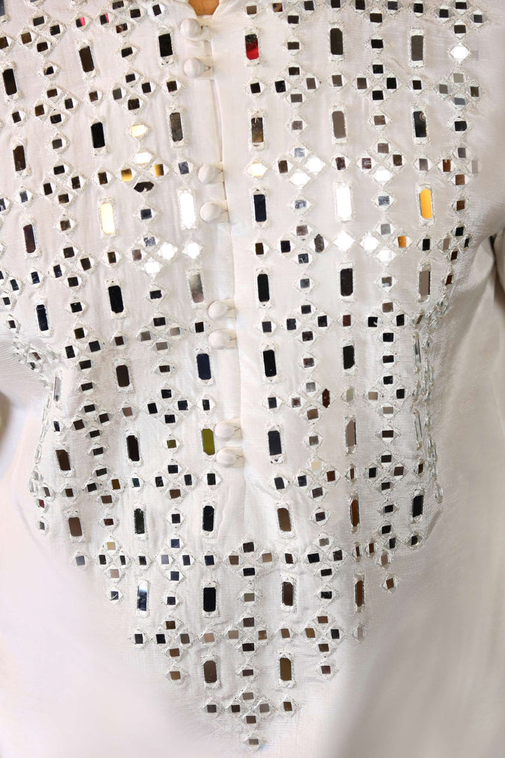 Arif Ashraf - Motiya - Ivory White - Raw Silk - 2 Piece