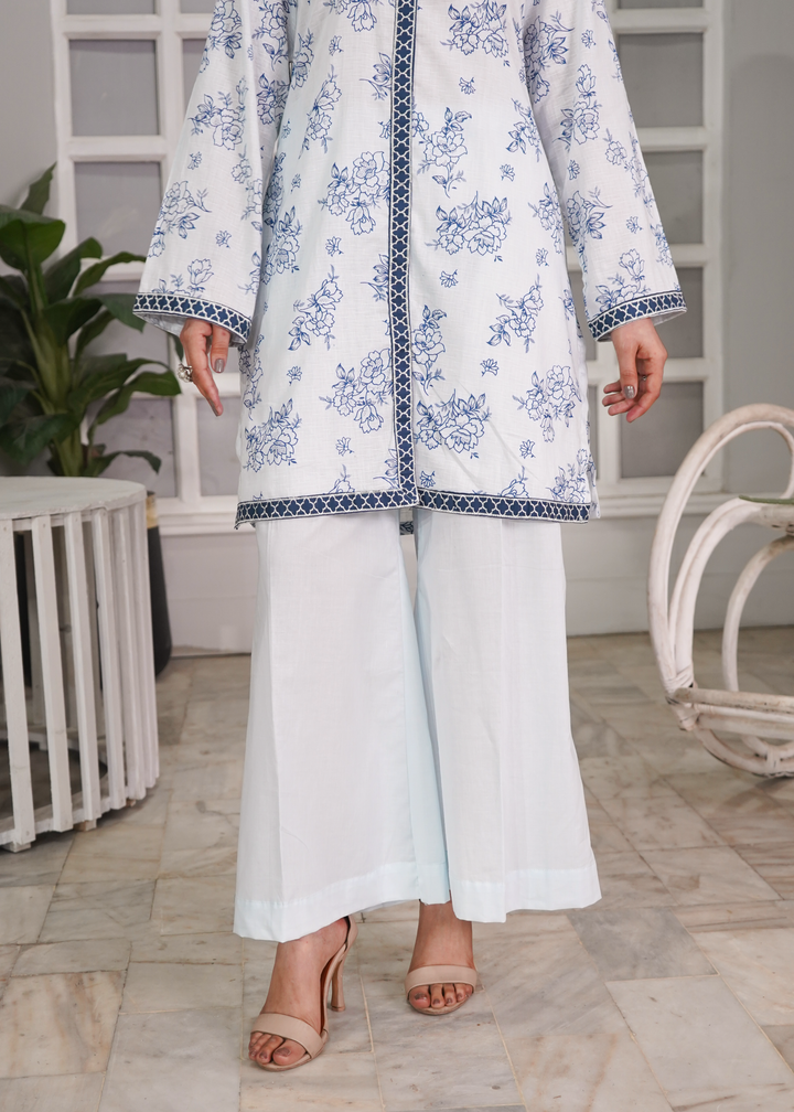 Aroshlay - Noore Ivory Printed Lawn Suit For Women - Off White - 3 Piece