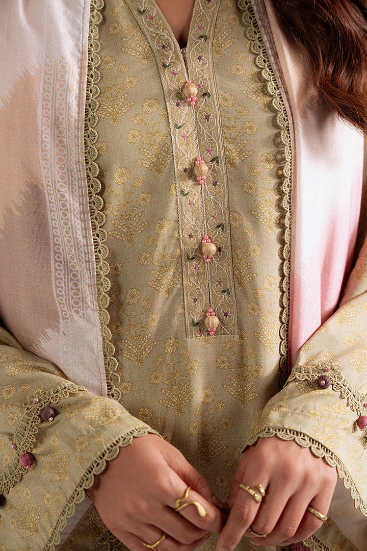 Cross Stitch - Sage Garland - Linen Printed Suit - 3 Piece - Unstitch