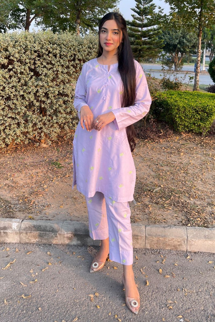 Modest - Suhana - Cotton - Light Purple - 2 Piece