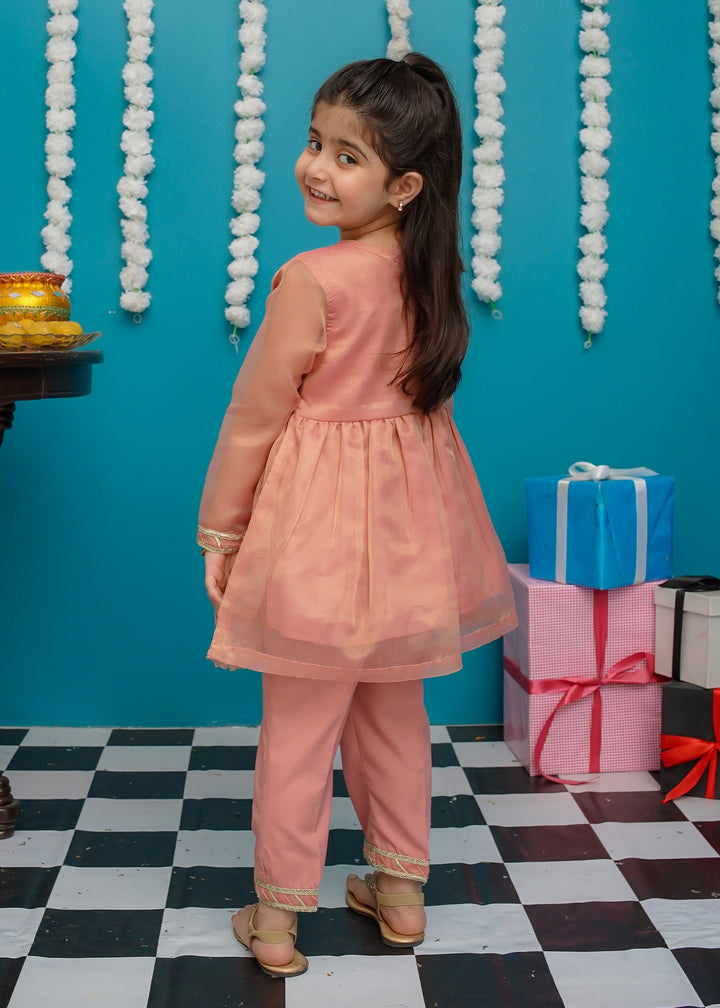 Modest - Maysuri Frock For Girl - Pink - 3 Piece