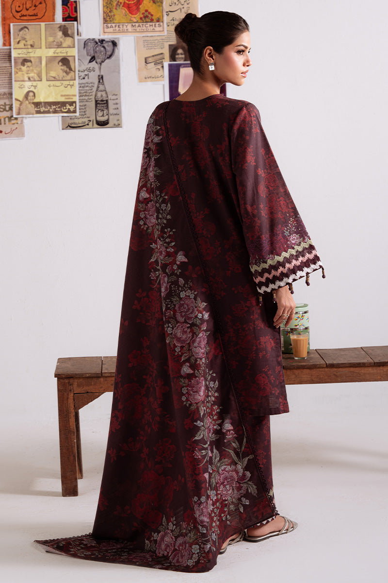 Cross Stitch - Floral Melody - Khaddar Printed Suit - 3 Piece - Unstitch