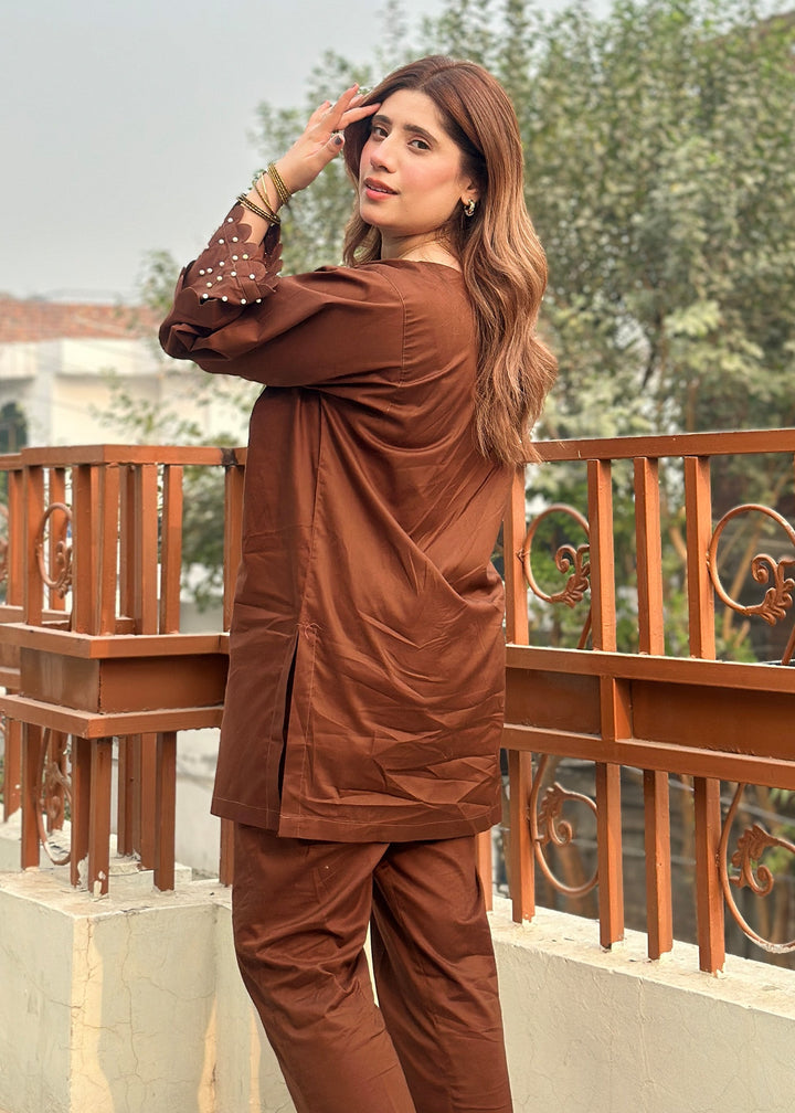 Modest - Azure - Cotton - Brown - 2 Piece