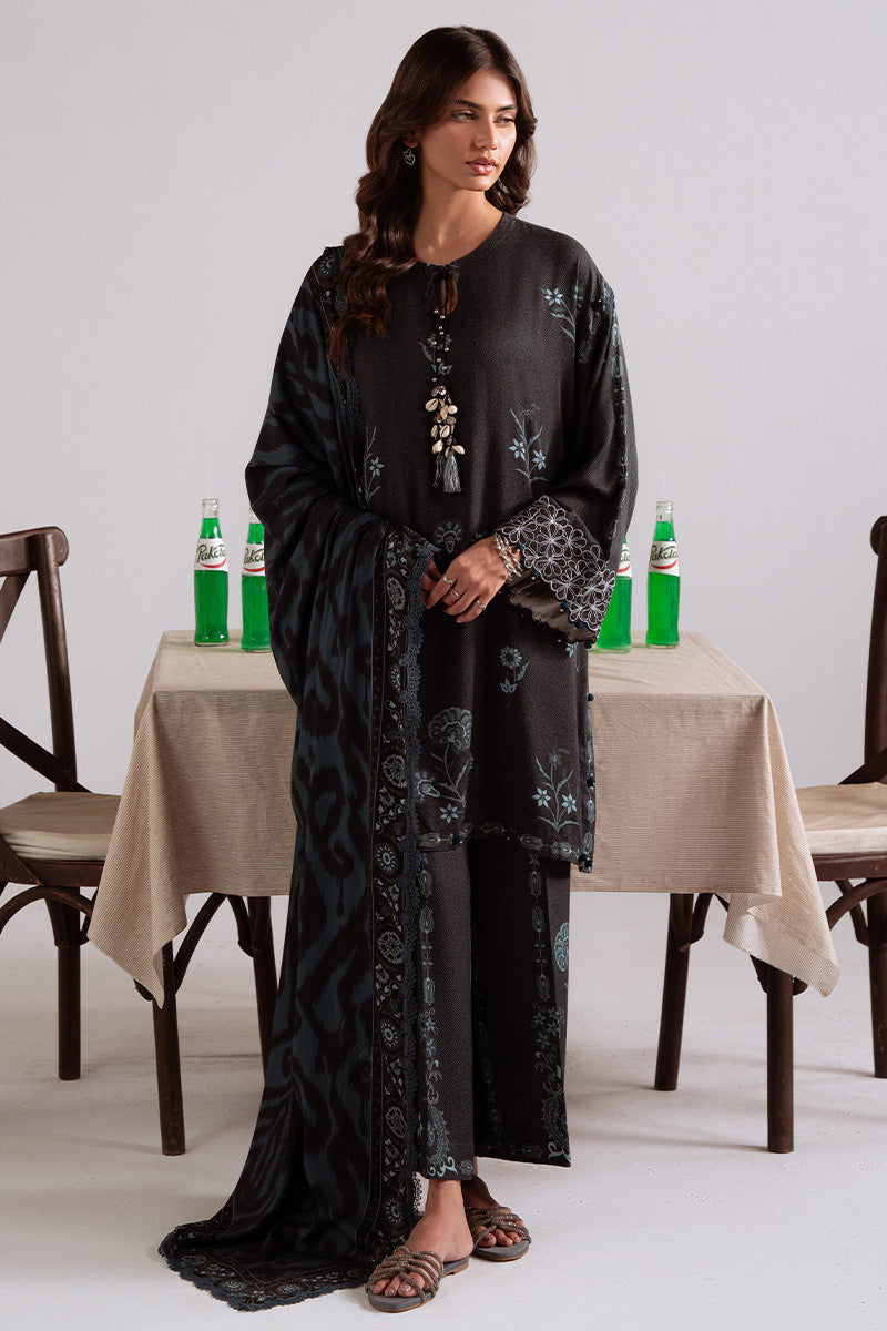 Cross Stitch - Shadow Teal - Marina Printed Suit - 3 Piece - Unstitch