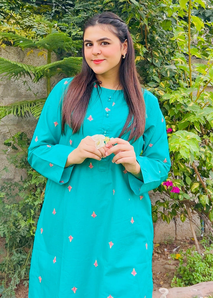 Modest - Saira - Cotton - Green - 2 Piece