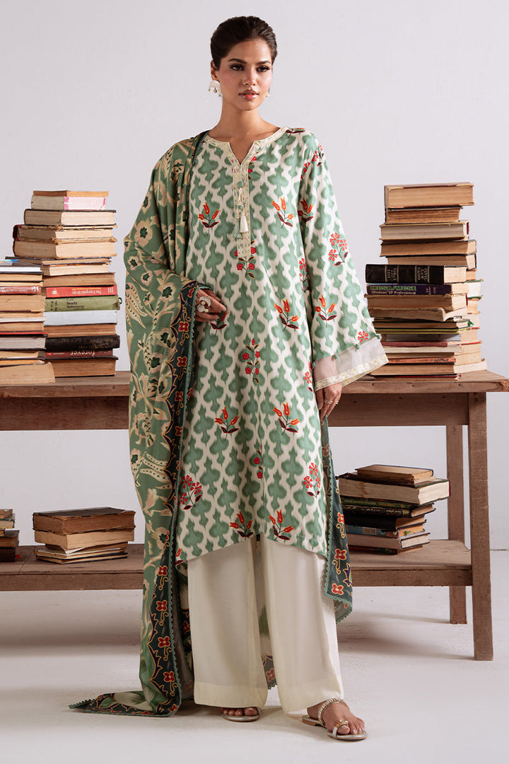 Cross Stitch - Tribal Haze - Marina Printed Suit - 3 Piece - Unstitch