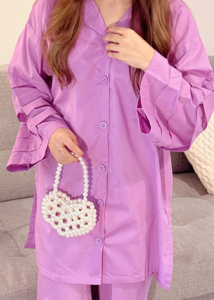 Modest - Arisha - Cotton - Purple - 2 Piece